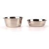 image:imageBambooMN Elevated Dog Bowl Feeder  100 Bamboo Stand 4 Metal Bowls for Food and Water  MediumSmall