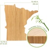 image:imageBambooMN Florida Silhouette Bamboo Serving and Cutting Board  1 Unit  825 x 115 x 060Minnesota 1075 x 1045 x 06