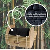 image:imageBambooMN Granulated Bamboo Charcoal Odor Absorber Bag in Decorative 4 Brown Cylinder 2 SetsAssortment A