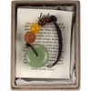image:imageBambooMN Harmony Jade Donut Healing Necklace  Colorful Chakra Gemstone Keychains  Stone Disc Balancing PendantsJade Keychain  Style C