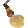 image:imageBambooMN Harmony Jade Donut Healing Necklace  Colorful Chakra Gemstone Keychains  Stone Disc Balancing PendantsJade Keychain  Style D