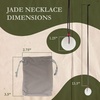 image:imageBambooMN Harmony Jade Donut Healing Necklace  Colorful Chakra Gemstone Keychains  Stone Disc Balancing PendantsJade Necklace