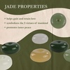 image:imageBambooMN Harmony Jade Donut Healing Necklace  Colorful Chakra Gemstone Keychains  Stone Disc Balancing PendantsJade Pendant  Assortment A