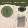 image:imageBambooMN Harmony Jade Donut Healing Necklace  Colorful Chakra Gemstone Keychains  Stone Disc Balancing PendantsJade Pendant  Assortment B