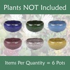 image:imageBambooMN Ice Crack Succulent Pots  6 Pots  Small Round  Assorted Colors  266 Color Small Pots