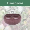 image:imageBambooMN Ice Crack Succulent Pots  6 Pots  Small Round  Assorted Colors  266 Color Small Pots