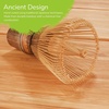 image:imageBambooMN Japanese Matcha Whisk Chasen  Traditional Handcurled Matcha Utensil  Black  2 PiecesBlack