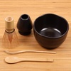 image:imageBambooMN Matcha Bowl Set Includes Bowl Rest Tea Whisk Chasaku amp Tea Spoon 1 Set Mint GreenBlack