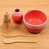 image:imageBambooMN Matcha Bowl Set Includes Bowl Rest Tea Whisk Chasaku amp Tea Spoon 1 Set Mint GreenCoral