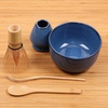 image:imageBambooMN Matcha Bowl Set Includes Bowl Rest Tea Whisk Chasaku amp Tea Spoon 1 Set Mint GreenDark Blue