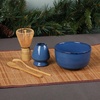 image:imageBambooMN Matcha Bowl Set Includes Bowl Rest Tea Whisk Chasaku amp Tea Spoon 1 Set Mint GreenDark Blue