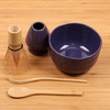 image:imageBambooMN Matcha Bowl Set Includes Bowl Rest Tea Whisk Chasaku amp Tea Spoon 1 Set Mint GreenPurple
