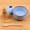 image:imageBambooMN Matcha Bowl Set Includes Bowl Rest Tea Whisk Chasaku amp Tea Spoon 1 Set Mint GreenShimmering Blue