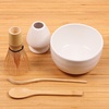 image:imageBambooMN Matcha Bowl Set Includes Bowl Rest Tea Whisk Chasaku amp Tea Spoon 1 Set Mint GreenWhite