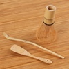 image:imageBambooMN Matcha Tea Set  Matcha Whisk Chasen Scoop Chashaku Deep Scoop Traditional Japanese Style  2 SetsGolden Tea Whisk  Chasaku  Deep Scoop