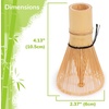 image:imageBambooMN Matcha Tea Set  Matcha Whisk Chasen Scoop Chashaku Deep Scoop Traditional Japanese Style  2 SetsGolden Tea Whisk  Chasaku  Deep Scoop