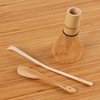 image:imageBambooMN Matcha Tea Set  Matcha Whisk Chasen Scoop Chashaku Deep Scoop Traditional Japanese Style  2 SetsGolden Tea Whisk  Chasaku  Deep Scoop