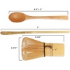 image:imageBambooMN Matcha Whisk Set  Golden Chasen Tea Whisk  Chashaku Hooked Bamboo Scoop  Tea Spoon  1 Set  Premium Matcha Set to Prepare a Traditional Cup of MatchaGolden Tea Whisk  Chasaku  Teaspoon Set