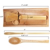 image:imageBambooMN Matcha Whisk Set  Skinny Golden Chasen Tea Whisk Tray Chashaku Hooked Bamboo Scoop Tea Spoon  2 SetsSkinny Golden Tea Whisk  Tray  Chasaku  Teaspoon Set