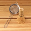 image:imageBambooMN Matcha Whisk and Tea Strainer  Japanese Tea Ceremony Set1 Set