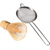 image:imageBambooMN Matcha Whisk and Tea Strainer  Japanese Tea Ceremony Set1 Set