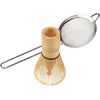 image:imageBambooMN Matcha Whisk and Tea Strainer  Japanese Tea Ceremony Set2 Sets