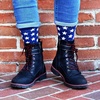image:imageBambooMN Mens Cotton Colorful Design Fashion Novelty Dress SocksAmerican Flag Print  1 Pair