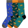 image:imageBambooMN Mens Cotton Colorful Design Fashion Novelty Dress SocksAssortment 3a  3 Pairs