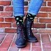 image:imageBambooMN Mens Cotton Colorful Design Fashion Novelty Dress SocksAvocado Print  1 Pair