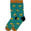 image:imageBambooMN Mens Cotton Colorful Design Fashion Novelty Dress SocksBig Brown Bear  2 Pairs