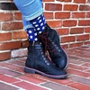 image:imageBambooMN Mens Cotton Colorful Design Fashion Novelty Dress SocksBig Brown Bear  4 Pairs