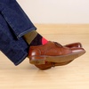 image:imageBambooMN Mens Cotton Colorful Design Fashion Novelty Dress SocksColor 3  1 Pair