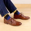 image:imageBambooMN Mens Cotton Colorful Design Fashion Novelty Dress SocksColor 3  2 Pairs