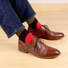 image:imageBambooMN Mens Cotton Colorful Design Fashion Novelty Dress SocksColor 4  1 Pair
