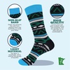 image:imageBambooMN Mens Cotton Colorful Design Fashion Novelty Dress SocksColor 5  2 Pairs