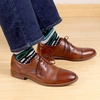 image:imageBambooMN Mens Cotton Colorful Design Fashion Novelty Dress SocksColor 5  2 Pairs