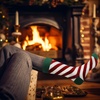 image:imageBambooMN Mens Cotton Colorful Design Fashion Novelty Dress SocksTree Ornaments  1 Pair