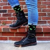 image:imageBambooMN Mens Cotton Colorful Design Fashion Novelty Dress SocksWolf Print  1 Pair