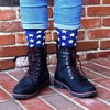 image:imageBambooMN Mens Cotton Colorful Design Fashion Novelty Dress SocksWolf Print  2 Pairs