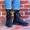 image:imageBambooMN Mens Cotton Colorful Design Fashion Novelty Dress SocksWolf Print  2 Pairs