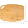 image:imageBambooMN Natural Bamboo Cutting Board wJuice Groove and Hanging Hole  1175 x 863 x 04  Vertical Cut  1 Piece