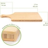 image:imageBambooMN Natural Bamboo Cutting Board wJuice Groove and Hanging Hole  1175 x 863 x 075  Vertical Cut  30 Pieces1