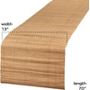 image:imageBambooMN Natural Brown String Bamboo Slat Table Runner Home Dcor 13 x 70  1 Piece1