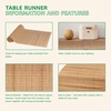 image:imageBambooMN Natural Brown String Bamboo Slat Table Runner Home Dcor 13 x 70  1 Piece1