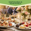 image:imageBambooMN Premium 35 Bamboo Mini Cocktail Tasting Forks Fruit Picks Party Supplies 100 Pieces10 000 Mini Forks