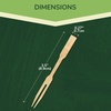 image:imageBambooMN Premium 35 Bamboo Mini Cocktail Tasting Forks Fruit Picks Party Supplies 100 Pieces300 Mini Forks