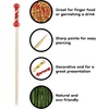 image:imageBambooMN Sample Pack Decorative Bamboo Cocktails Hors Doeuvres Fruit Sandwich Skewers Picks for Catered Events Holidays Restaurants or Buffet Party Supplies 30 PiecesRedYellow String Pick