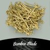 image:imageBambooMN Sample Pack Decorative Bamboo Cocktails Hors Doeuvres Fruit Sandwich Skewers Picks for Catered Events Holidays Restaurants or Buffet Party Supplies 30 PiecesKnot Green