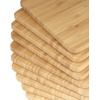 image:imageBambooMN Small Chamfered Edge Premium Bamboo Serving and Cutting Board Charcuterie Home and Everyday use  79 x 55 x 075  30 pcs79 x 55 x 04