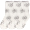 image:imageBambooMN Soft Warm Cozy Fuzzy Snowflake Socks Variety of Color Options01 Pearly White